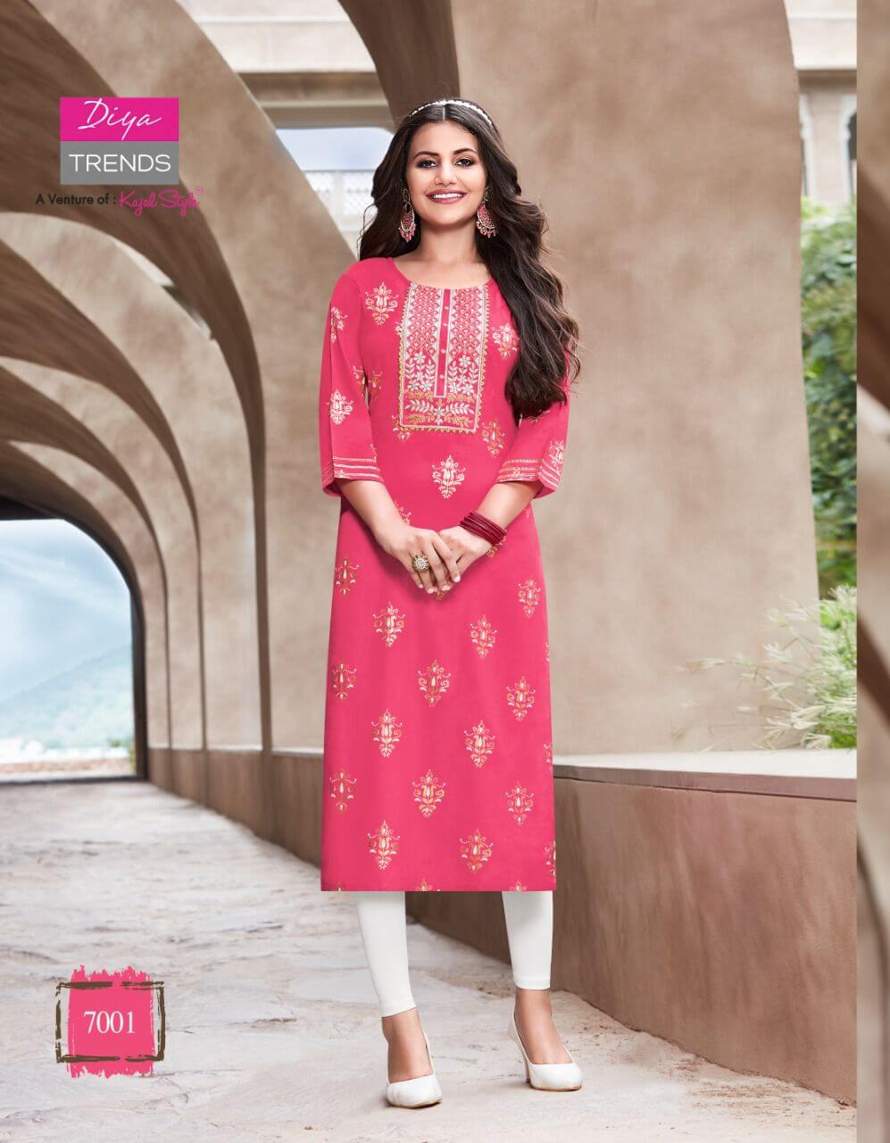 Diya Trends Victoria Vol 7 Printed Kurti collection 13