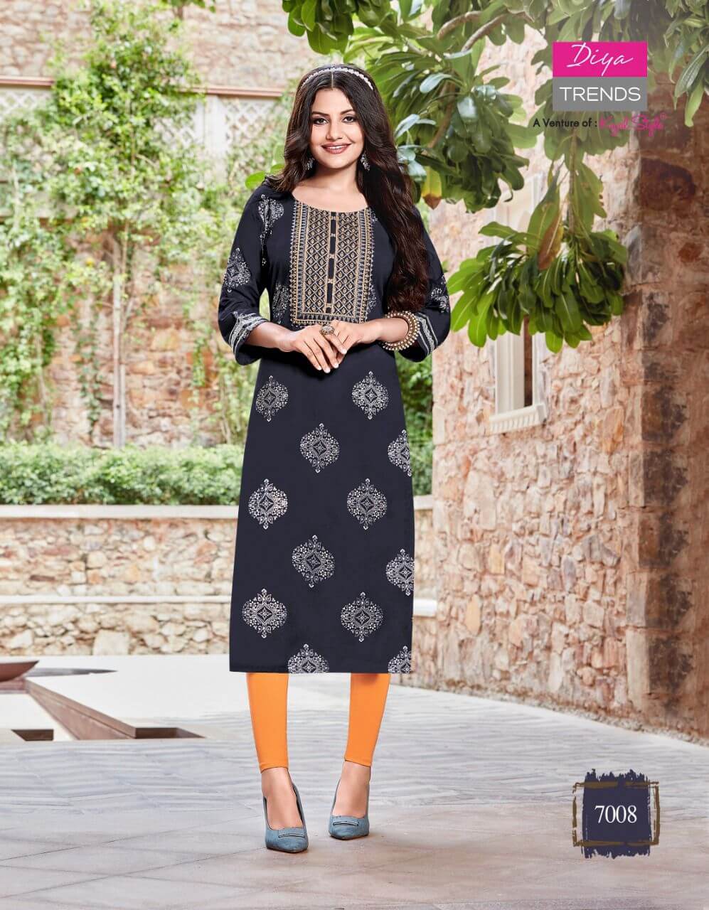 Diya Trends Victoria Vol 7 Printed Kurti collection 7