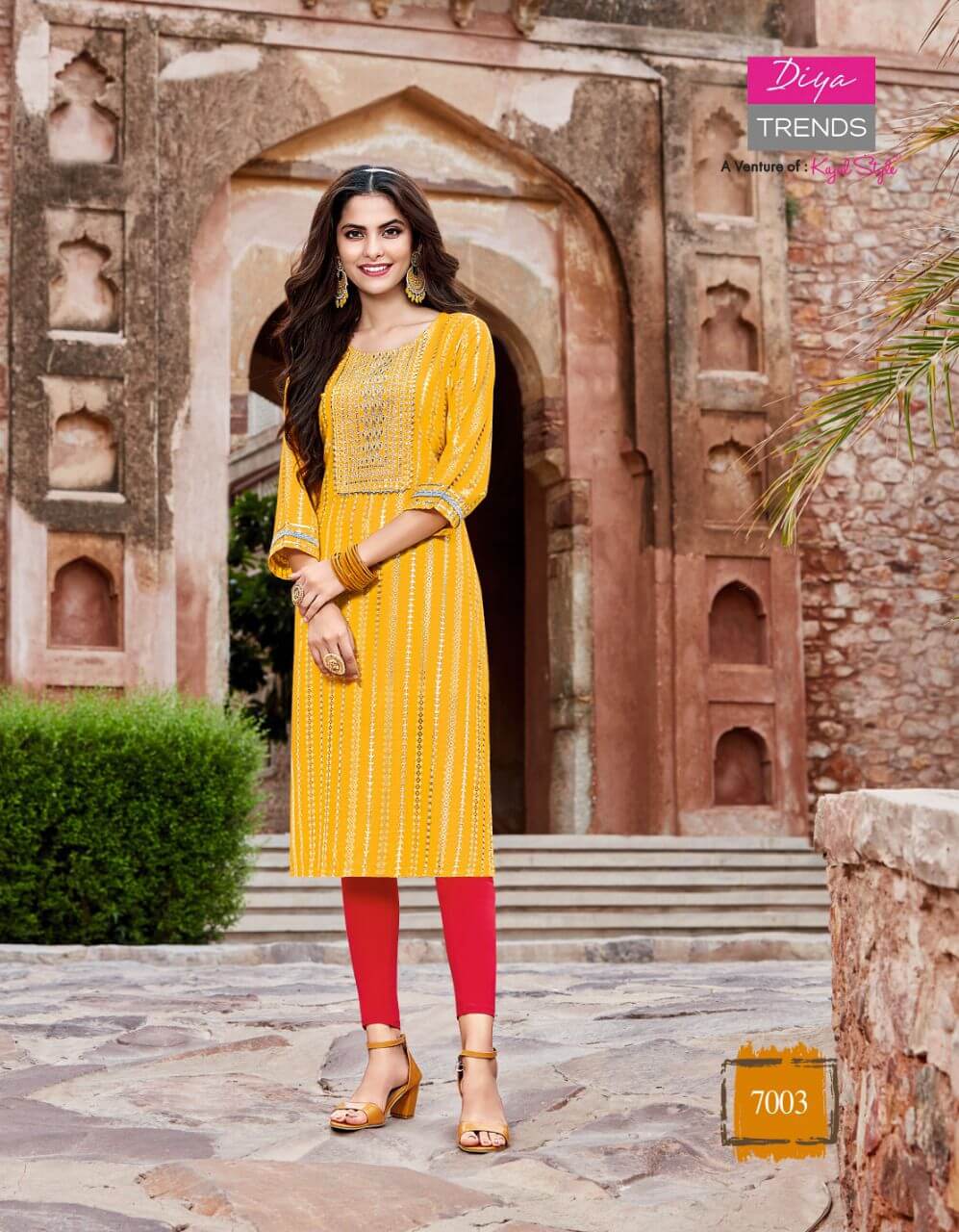 Diya Trends Victoria Vol 7 Printed Kurti collection 17