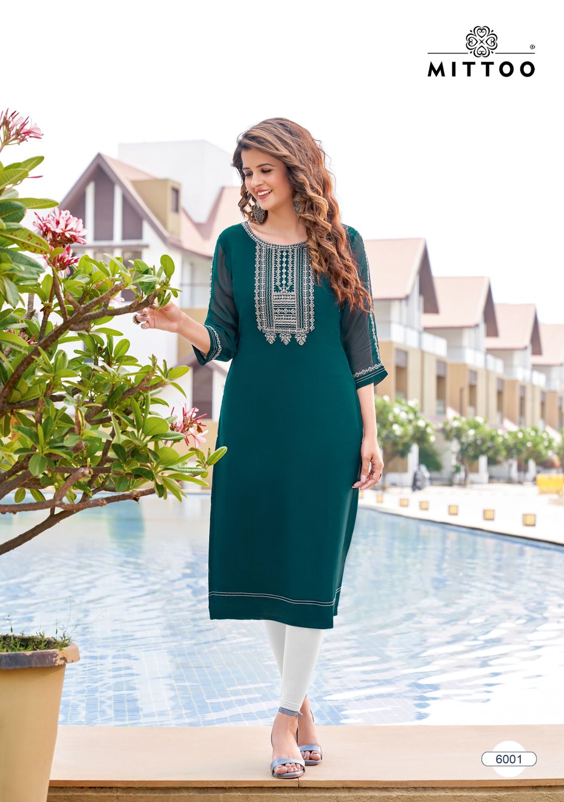 Mittoo Satrang Georgette Kurti Catalog collection 6