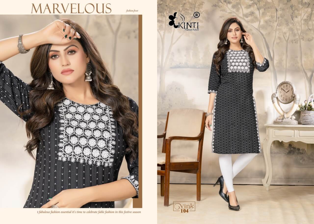 Kinti Vink Casual Wear Kurti Catalog collection 8