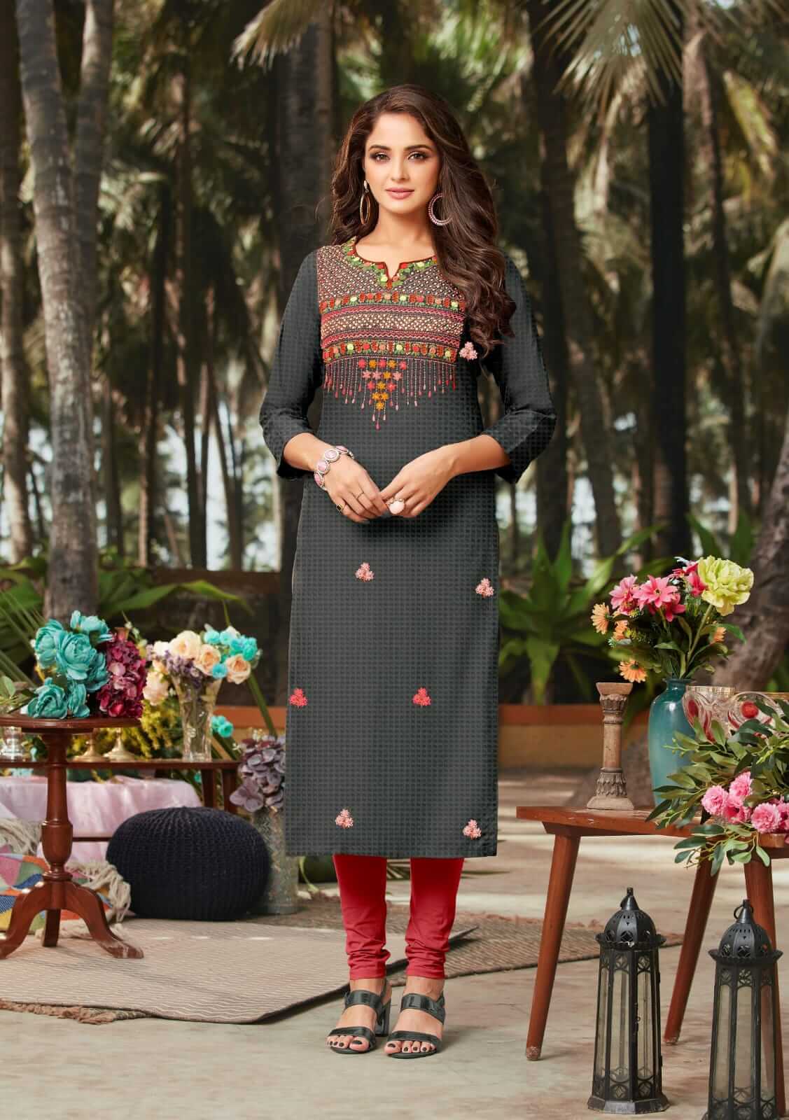 Af Crazy vol 2 Straight Cut Kurti Catalog collection 4