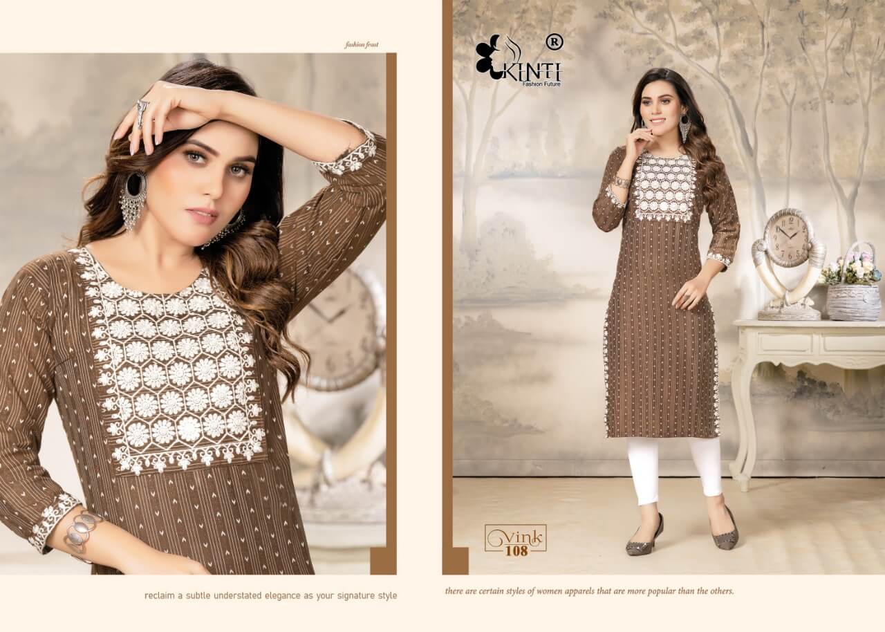 Kinti Vink Casual Wear Kurti Catalog collection 7