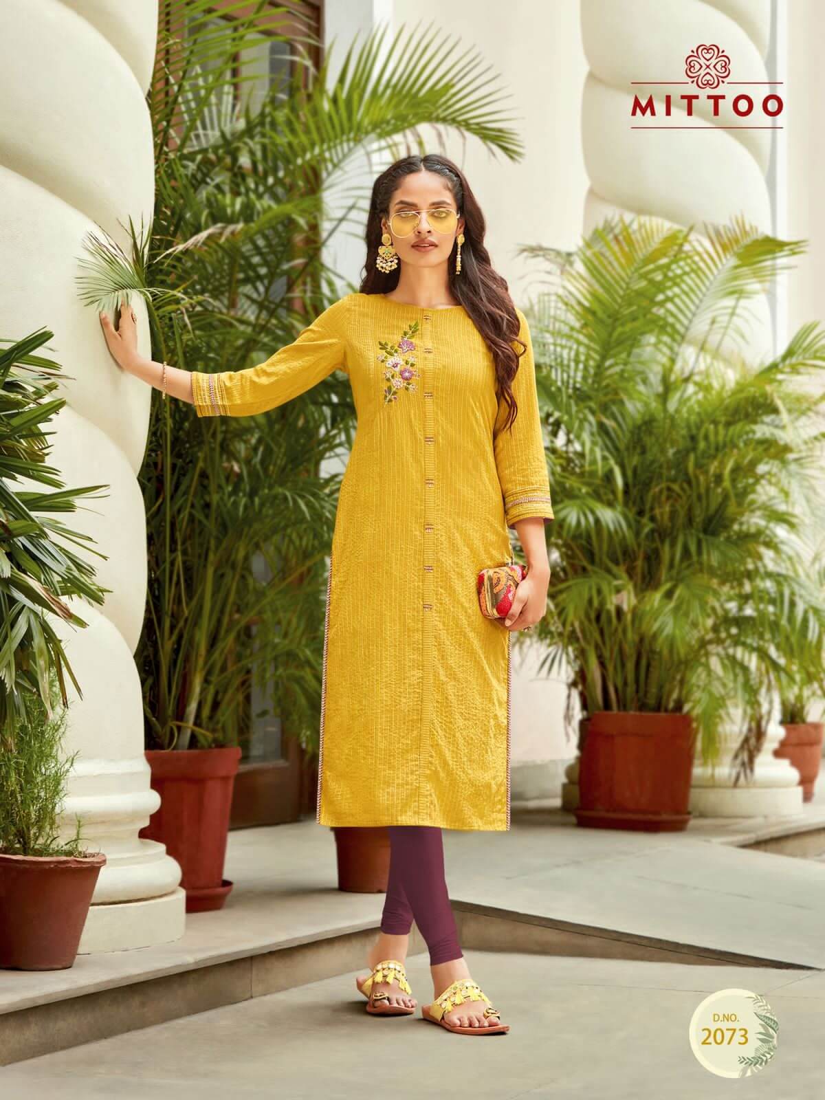 Mittoo Priyal vol 10 Straight Cut Kurti Catalog collection 3