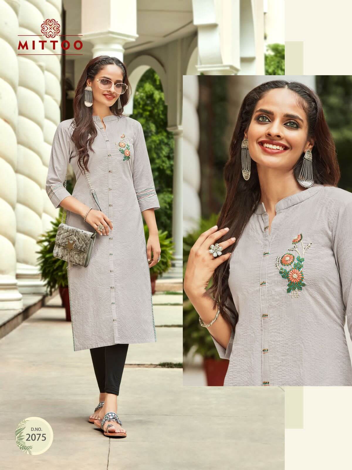 Mittoo Priyal vol 10 Straight Cut Kurti Catalog collection 4