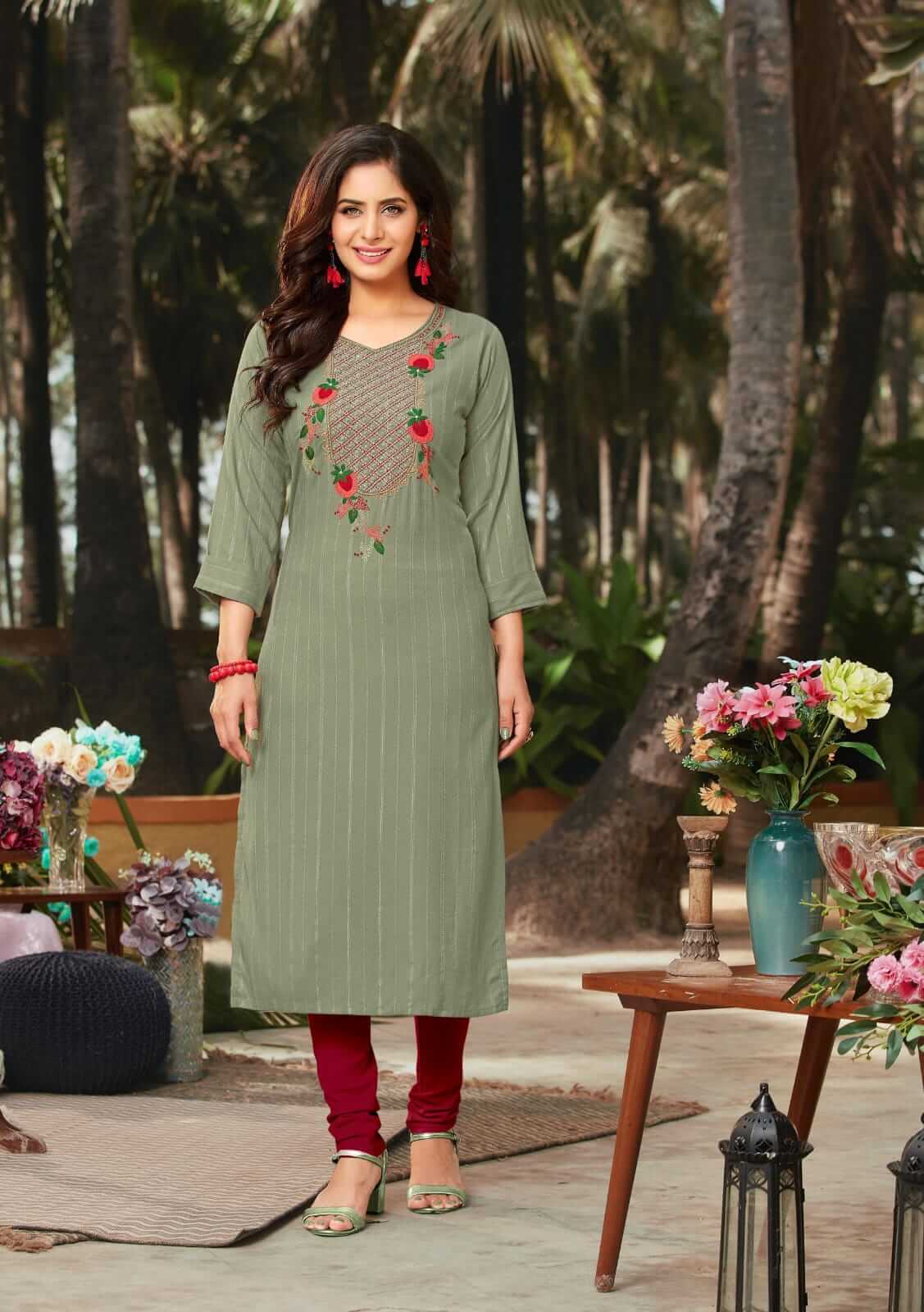 Af Crazy vol 2 Straight Cut Kurti Catalog collection 7