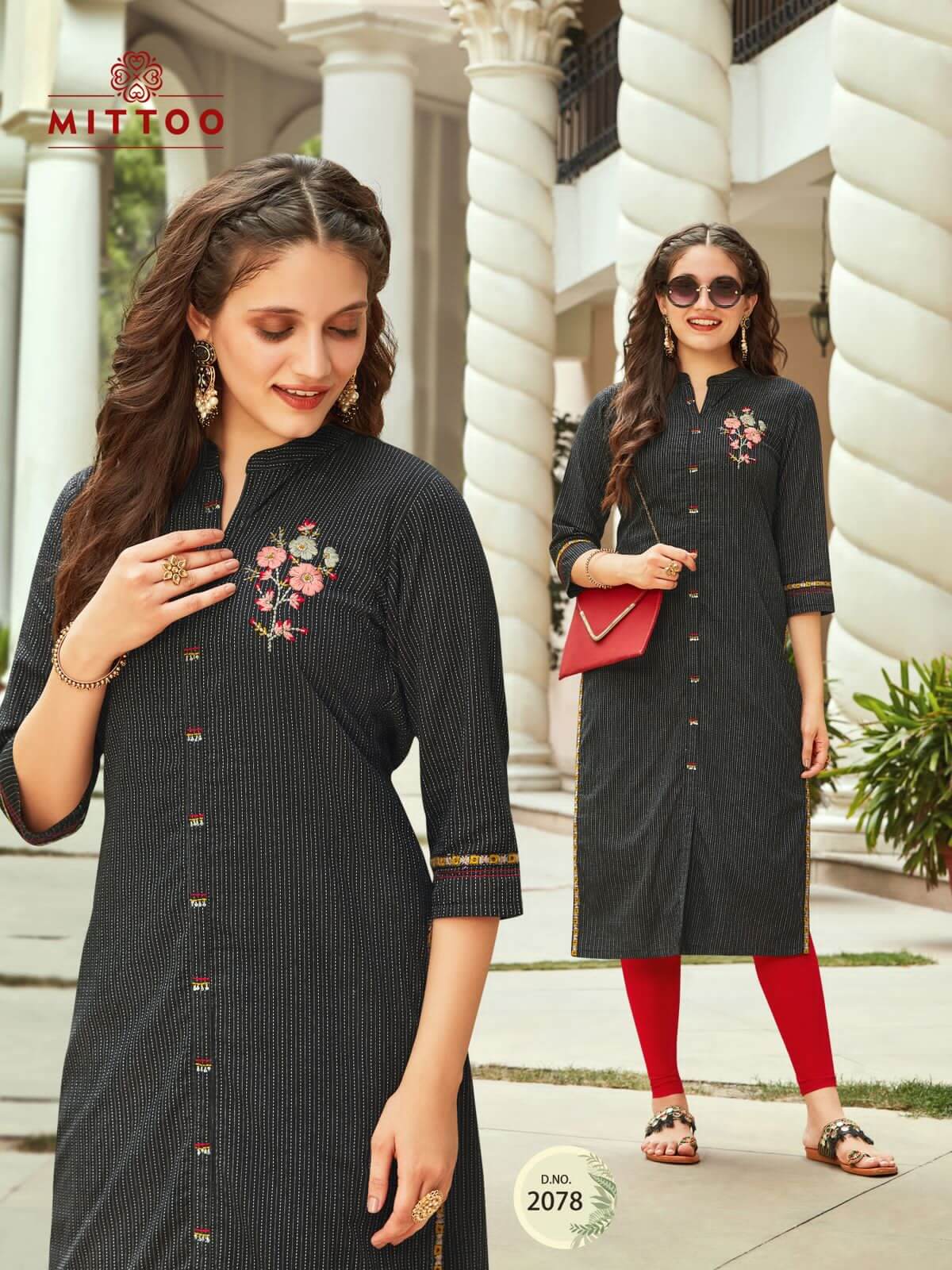 Mittoo Priyal vol 10 Straight Cut Kurti Catalog collection 5