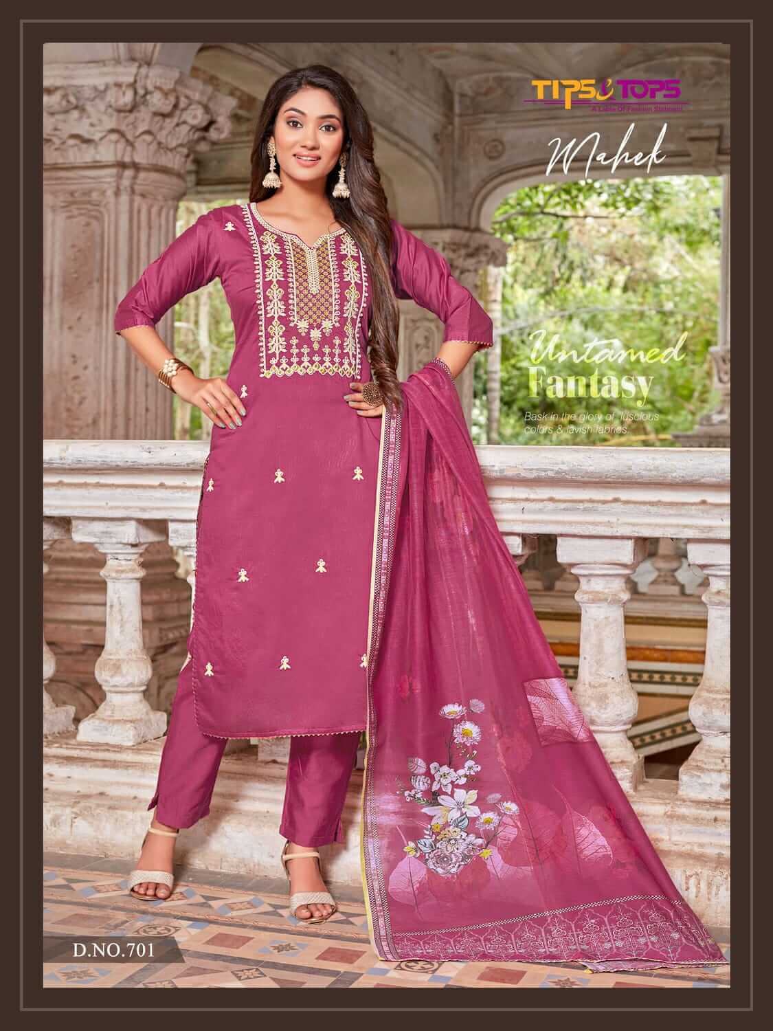 Tips And Tops Mahek Vol 7 Designer Wedding Party Salwar Suit collection 1