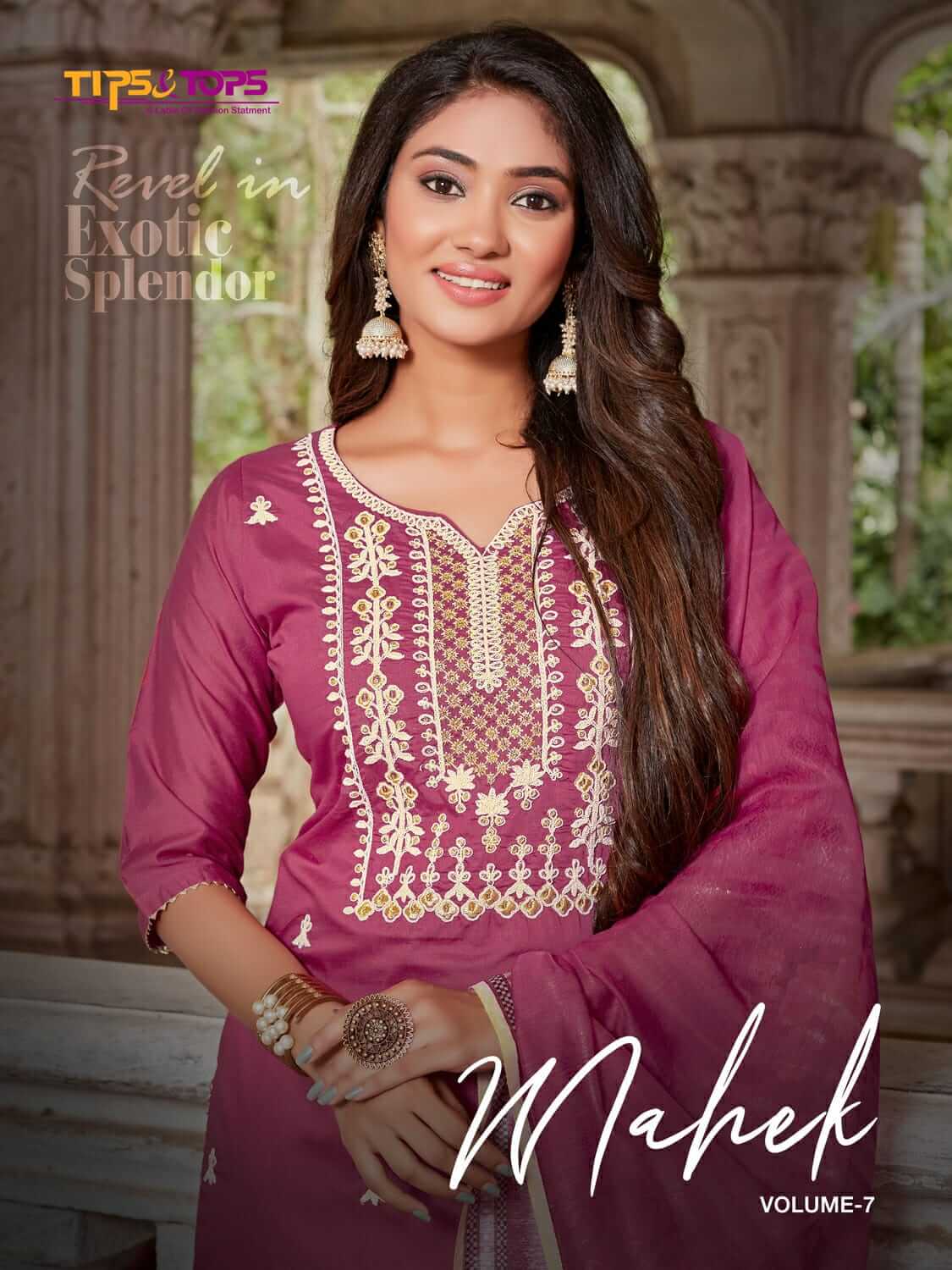 Tips And Tops Mahek Vol 7 Designer Wedding Party Salwar Suit collection 7