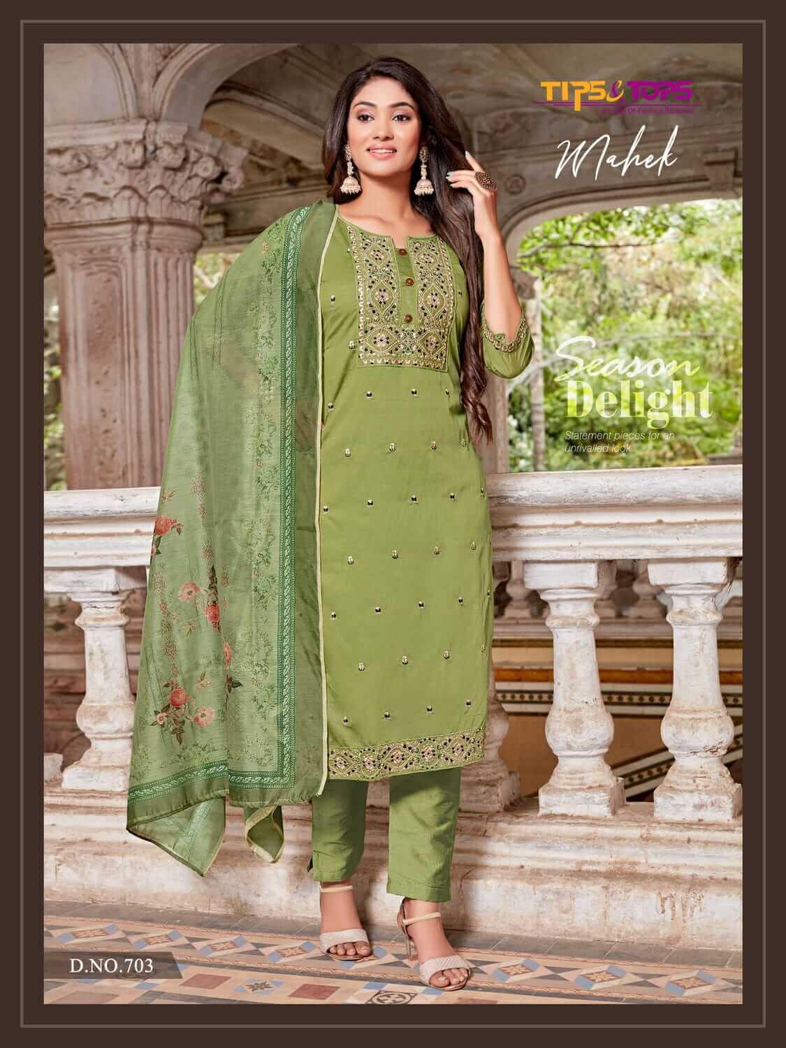 Tips And Tops Mahek Vol 7 Designer Wedding Party Salwar Suit collection 6