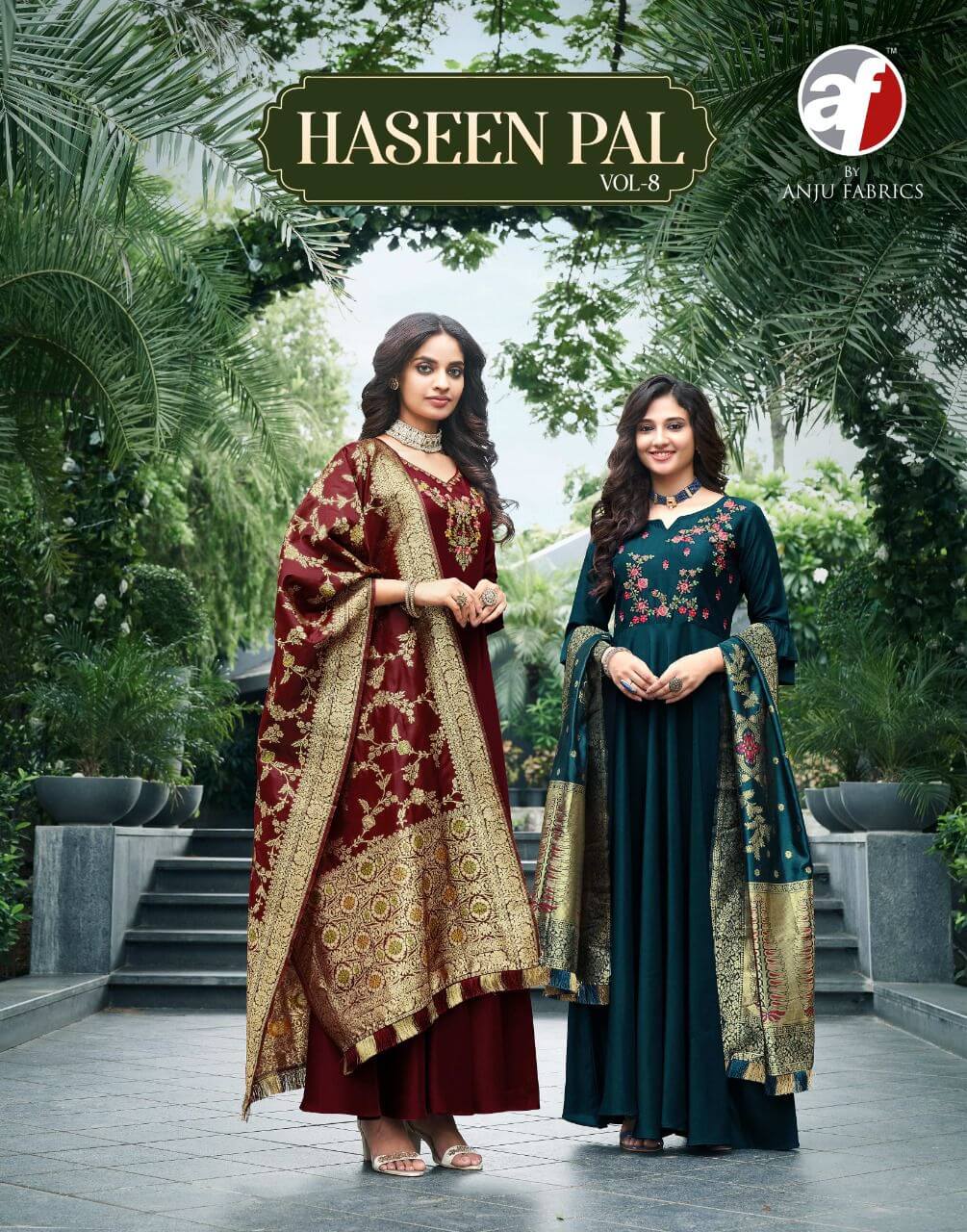 Anju Fabrics Haseen Pal Vol 8 Kurti with Dupatta Catalog collection 2