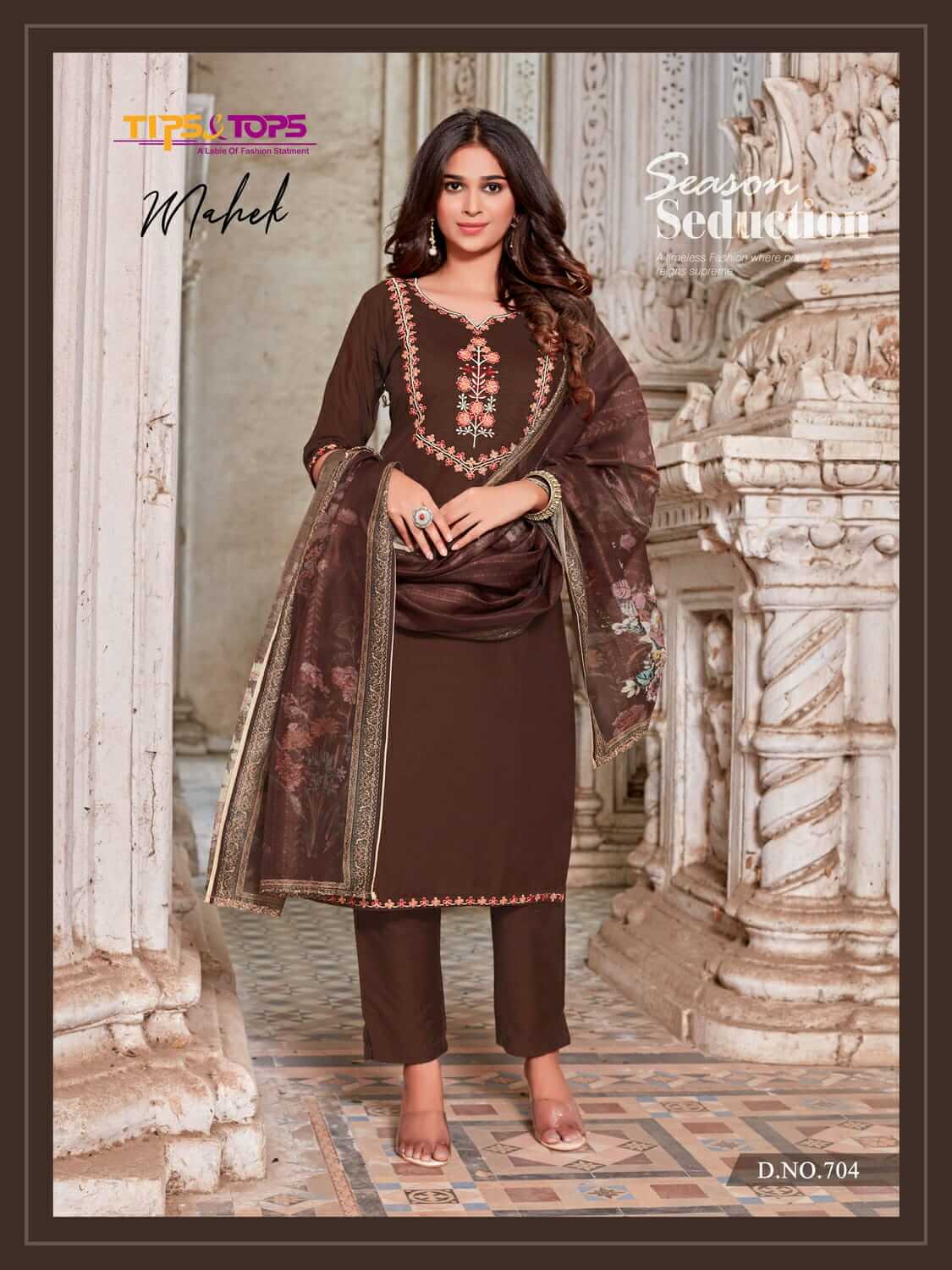 Tips And Tops Mahek Vol 7 Designer Wedding Party Salwar Suit collection 3