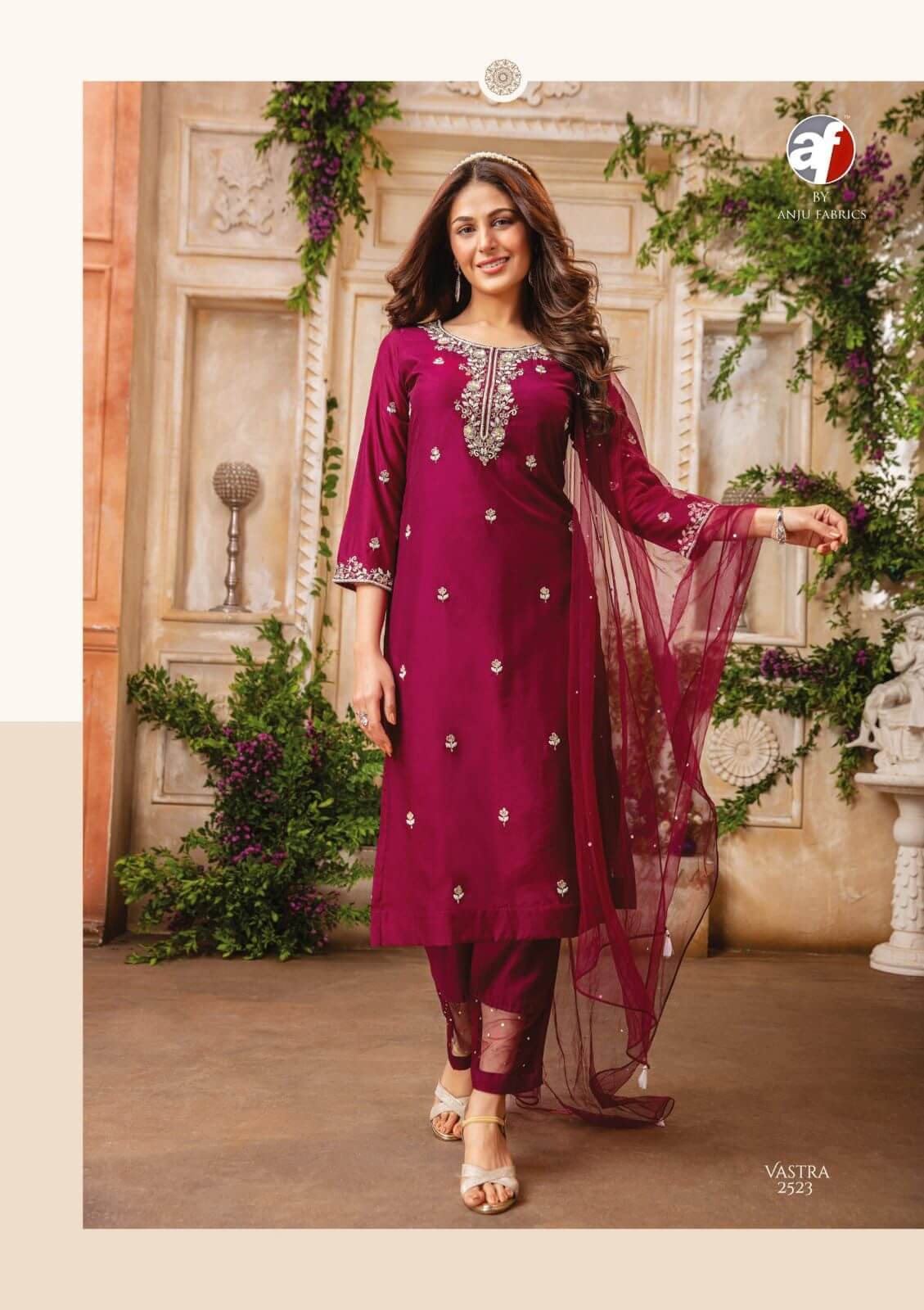 Af Vastra Embroidery Salwar Kameez Catalog collection 2