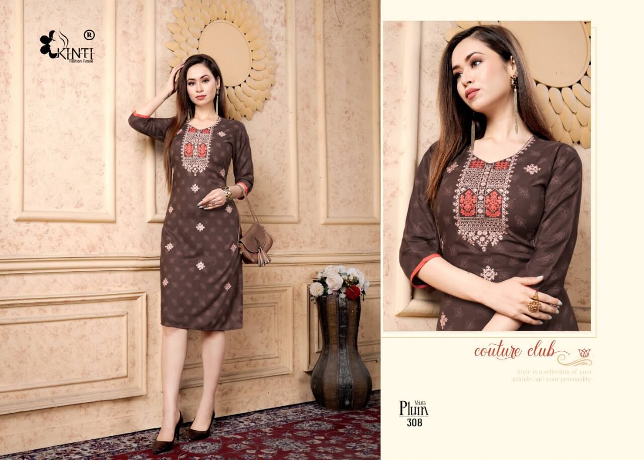 Kinti Plum vol 3 Printed Kurti Catalog collection 2