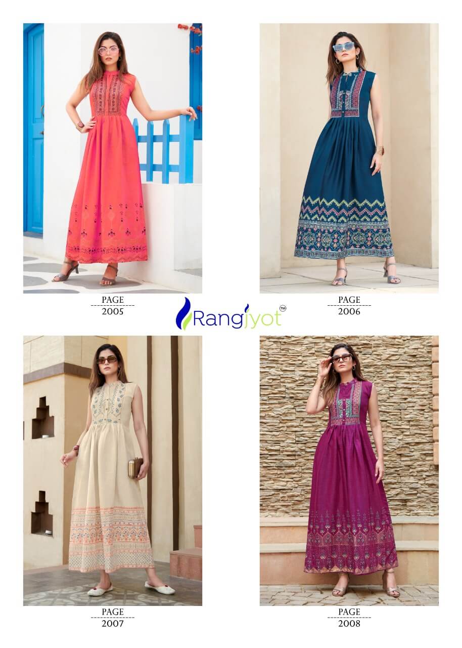 Rangjyot Charvi vol 2 Gowns Catalog collection 1