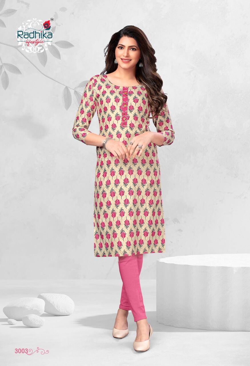 Radhika Traditional vol 3 Casual Wear kurtis collection 10