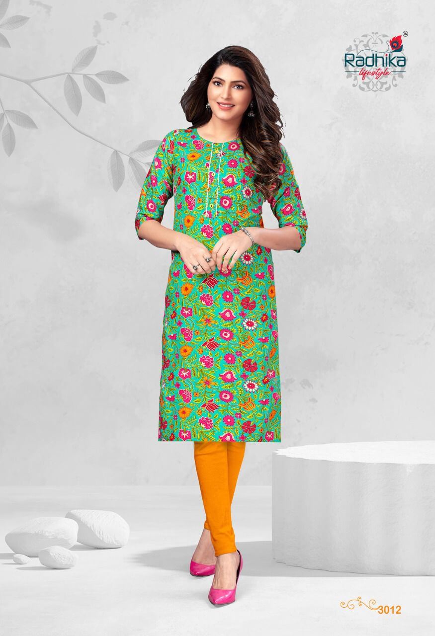 Radhika Traditional vol 3 Casual Wear kurtis collection 13