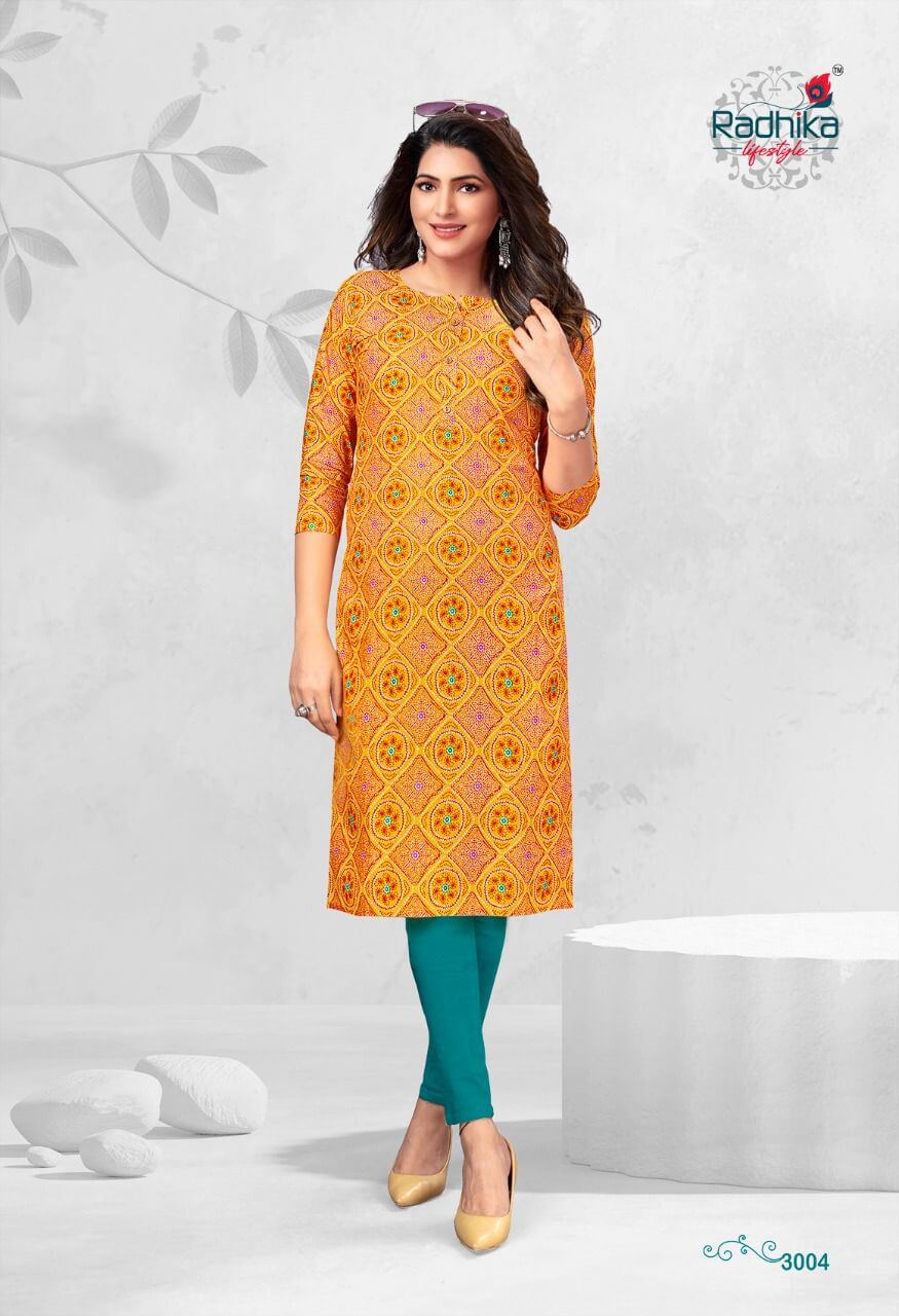 Radhika Traditional vol 3 Casual Wear kurtis collection 9