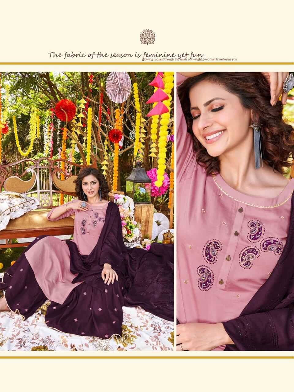 Manas Sitara Kurti Plazo Set Catalog collection 9