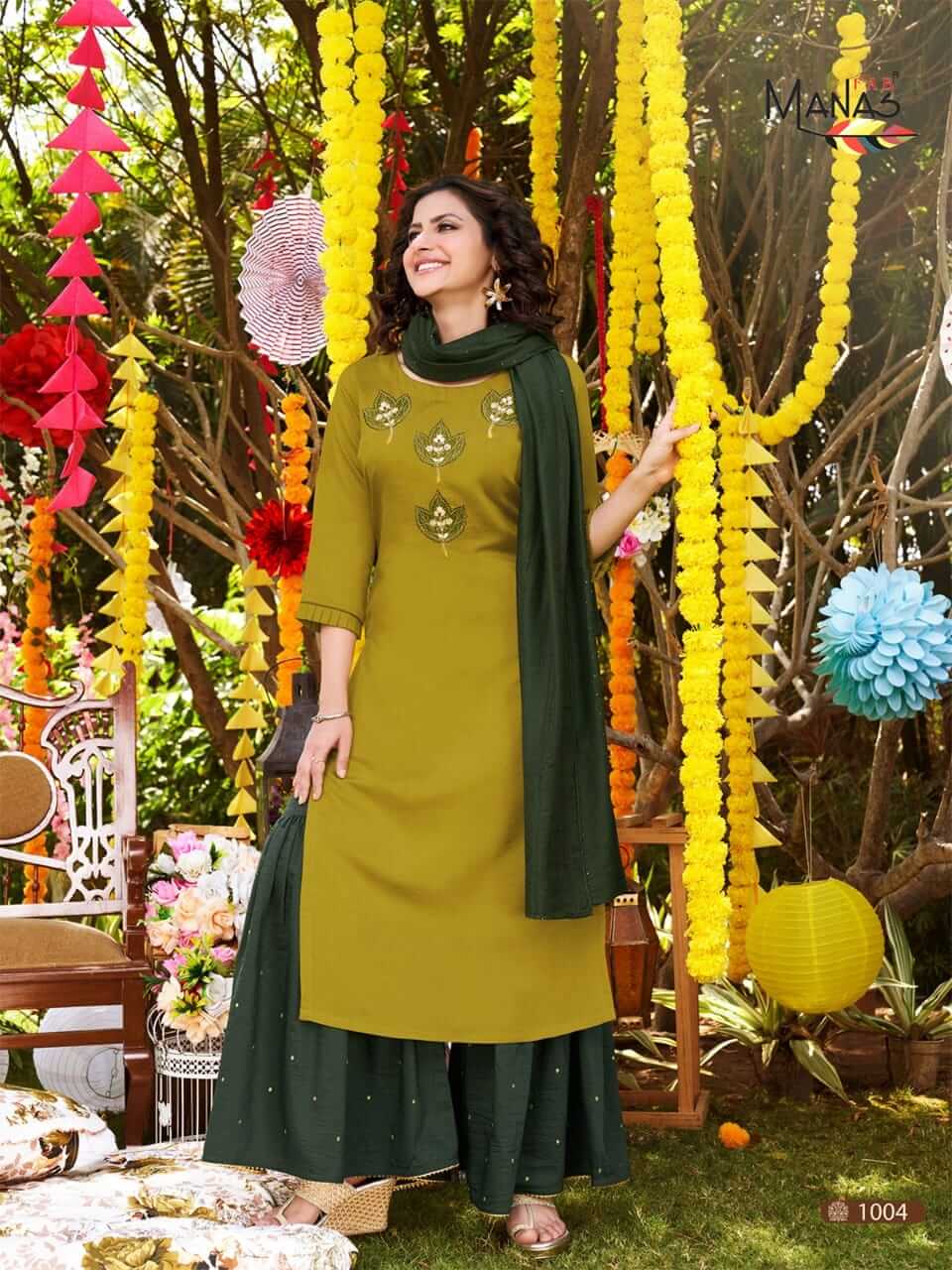 Manas Sitara Kurti Plazo Set Catalog collection 7