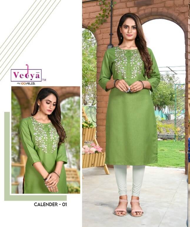 Vedya Calender Casual Wear Kurti collection 2