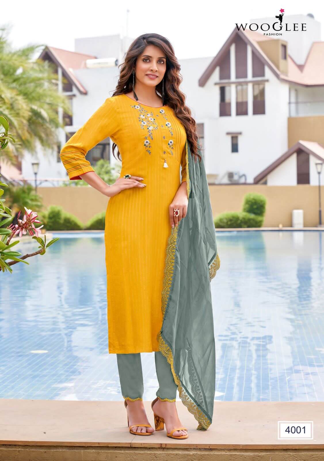 Wooglee Virangna Embroidery Salwar Kameez Catalog collection 9