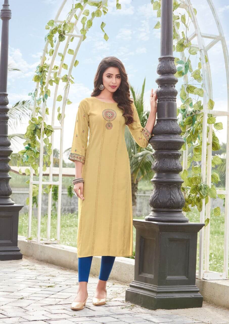 Koodee Pahal vol 10 Straight Cut Kurti Catalog collection 3