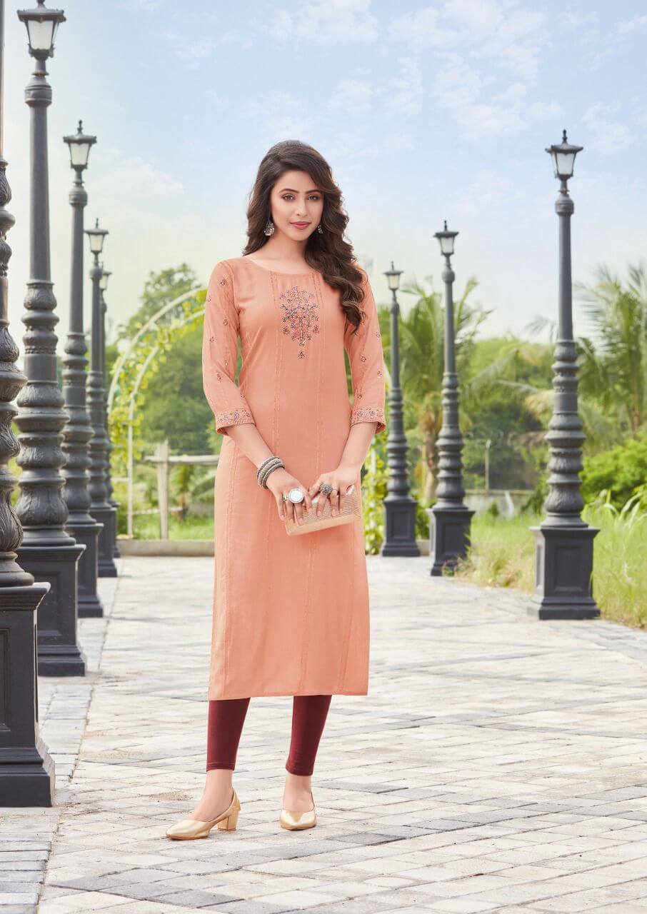 Koodee Pahal vol 10 Straight Cut Kurti Catalog collection 2