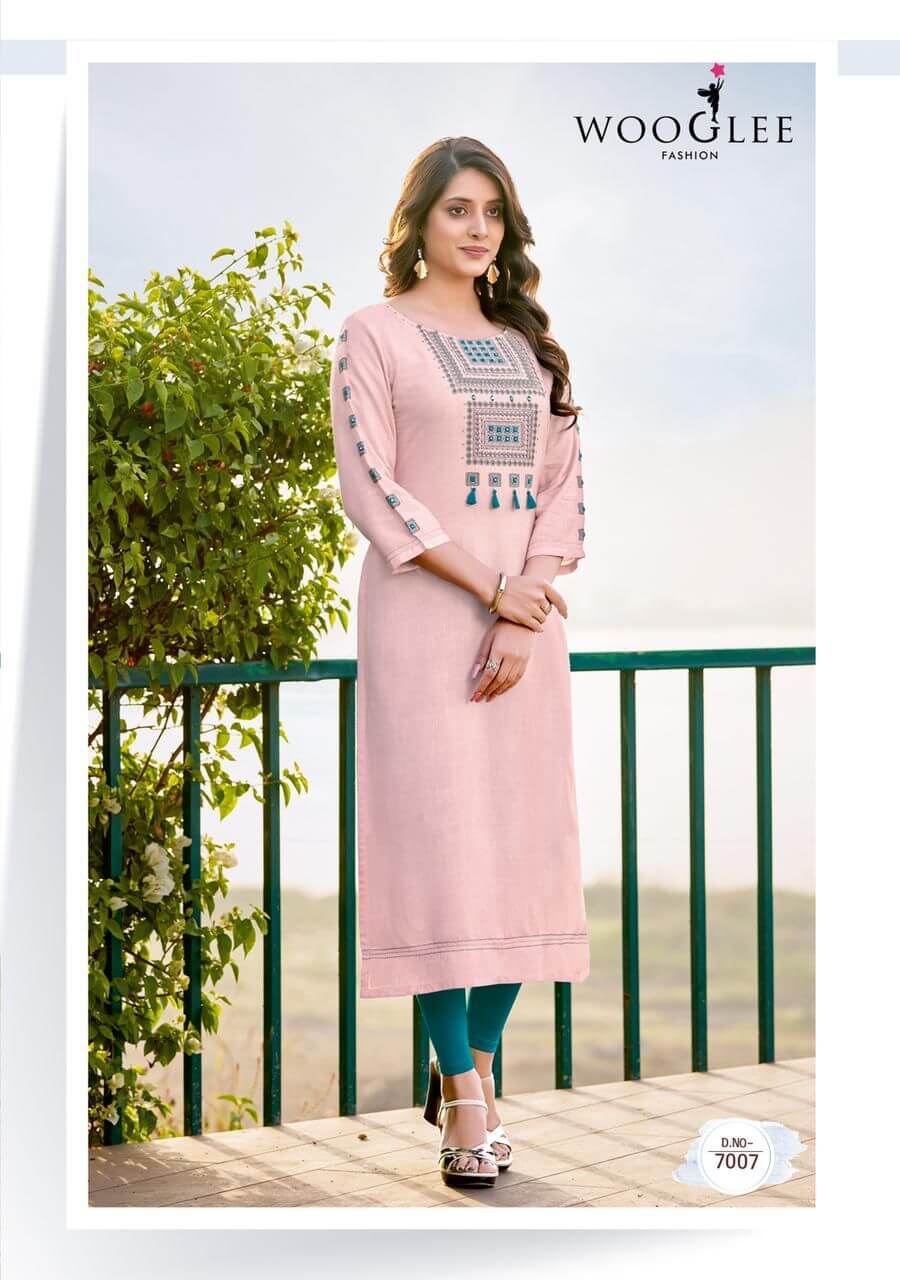 Wooglee 4Ever Vol 2 Straight Cut Kurti Catalog collection 2