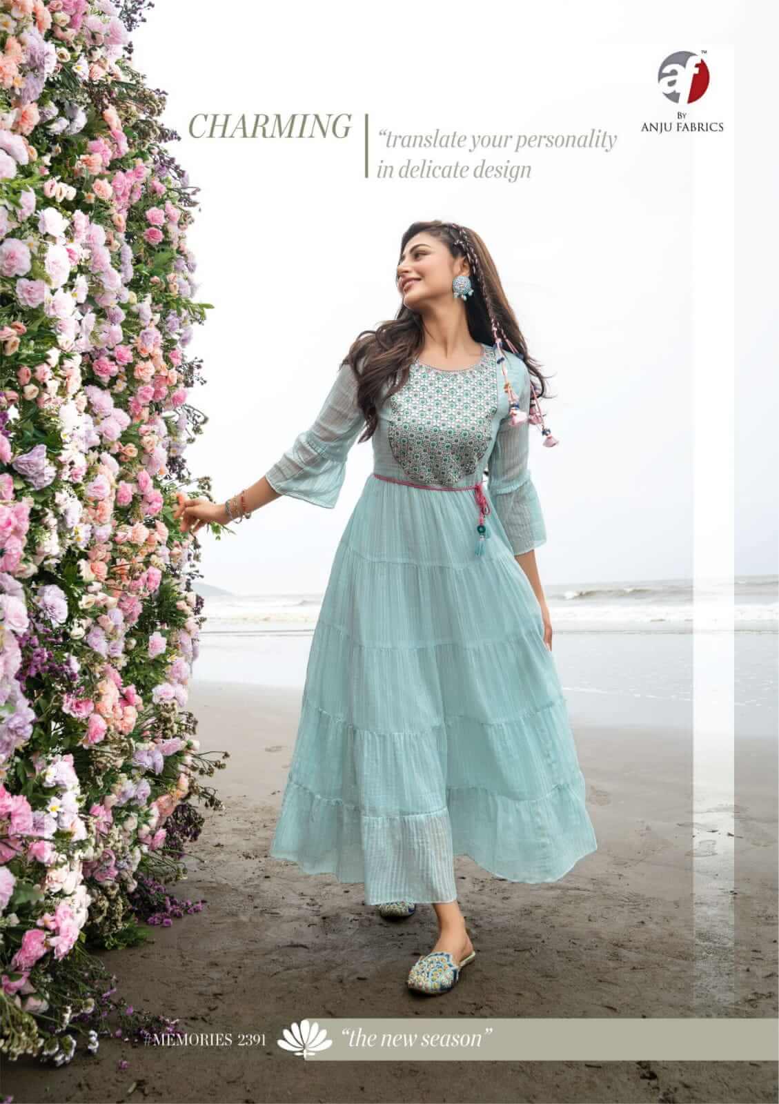 Anju Fabrics Memories Designer Kurti collection 1