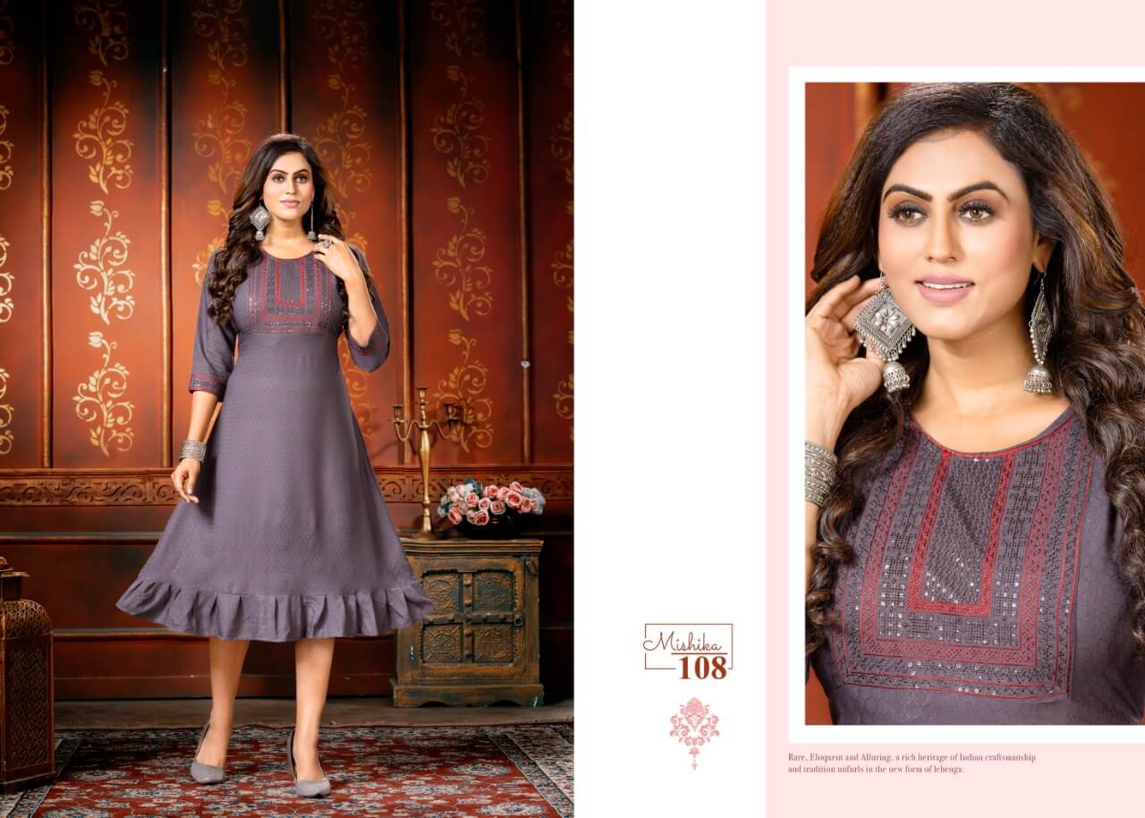 Kinti Mishika A Line Kurti collection 8