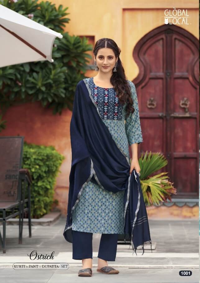 Global Local Ostrich Printed Salwar Kameez Catalog collection 2