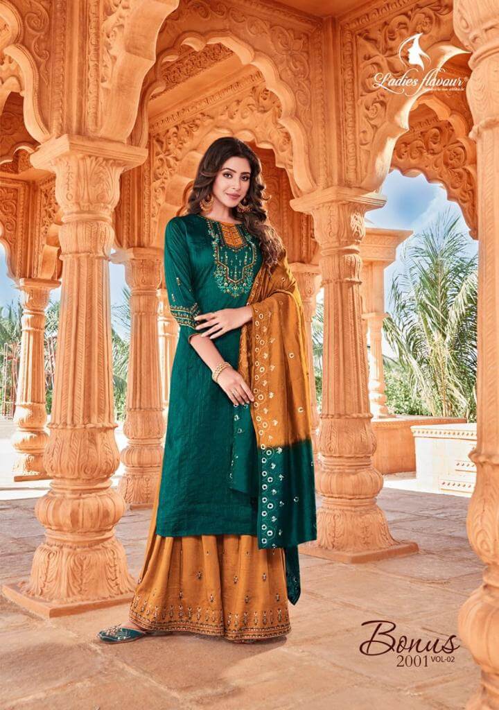 Ladies Flavour Bonus vol 2 Embroidery Salwar Kameez collection 4