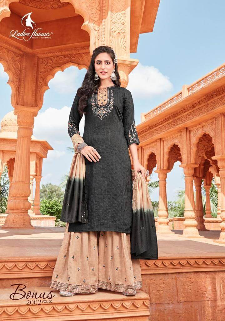 Ladies Flavour Bonus vol 2 Embroidery Salwar Kameez collection 1