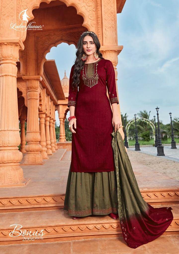 Ladies Flavour Bonus vol 2 Embroidery Salwar Kameez collection 5