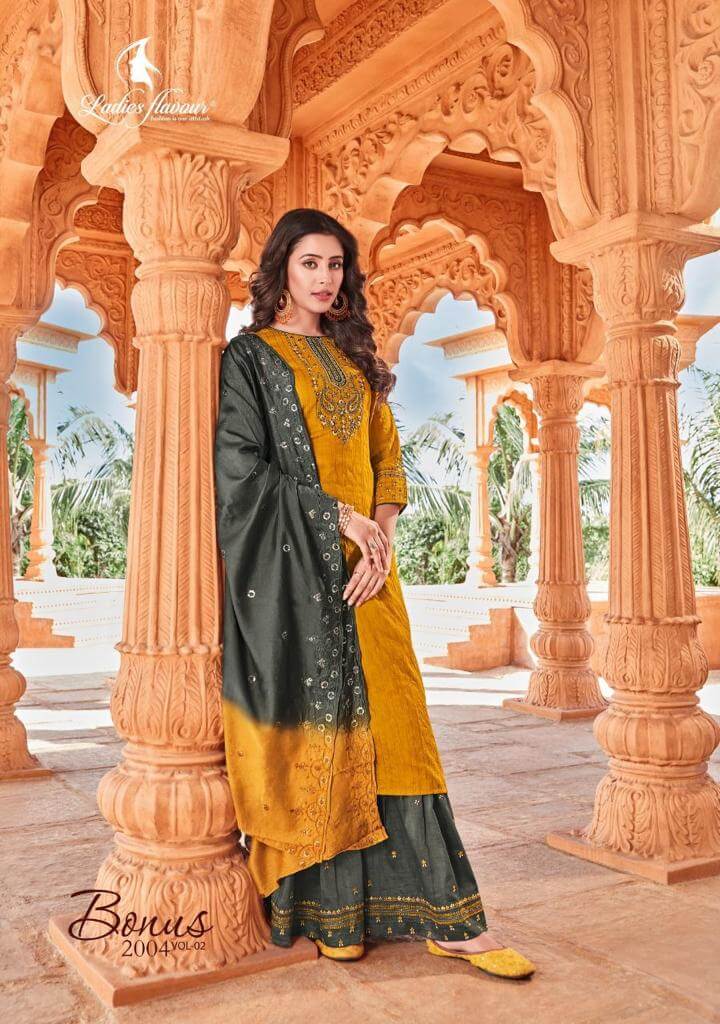 Ladies Flavour Bonus vol 2 Embroidery Salwar Kameez collection 7