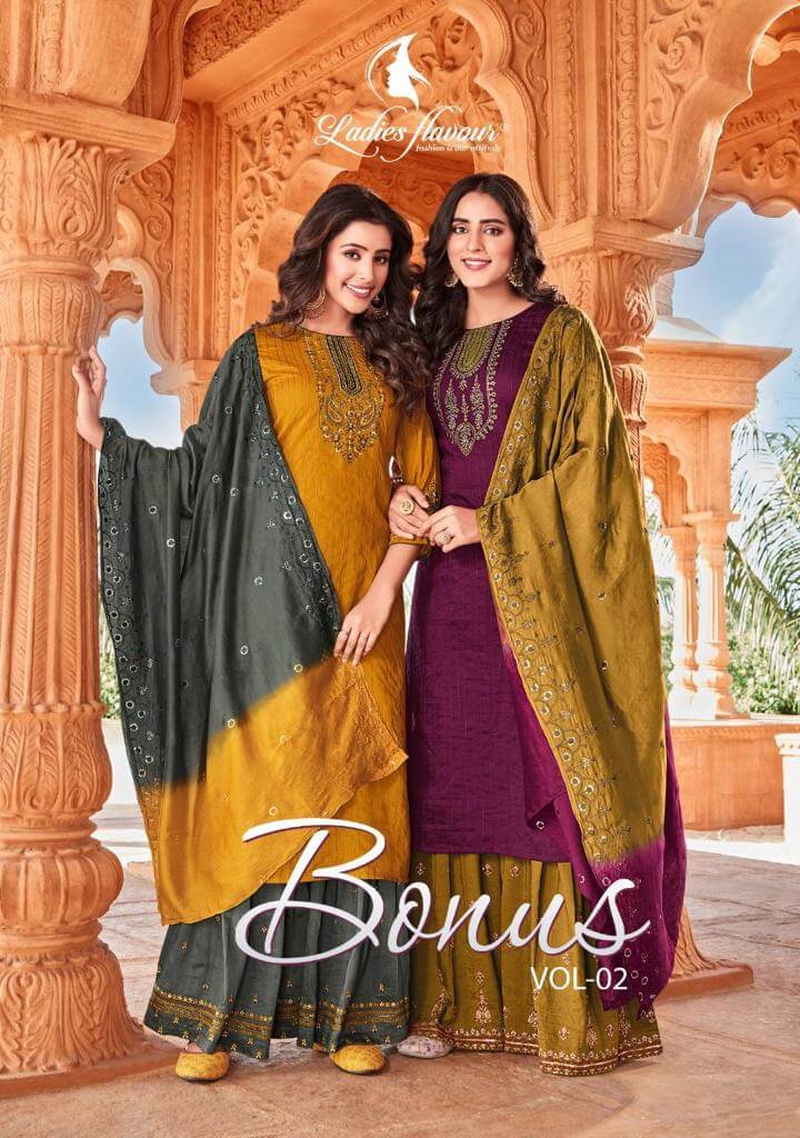 Ladies Flavour Bonus vol 2 Embroidery Salwar Kameez collection 2