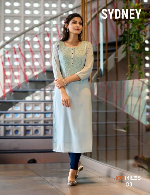 100Miles Sydeny Georgette Kurti collection 4