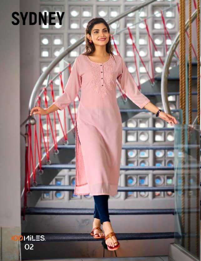 100Miles Sydeny Georgette Kurti collection 1