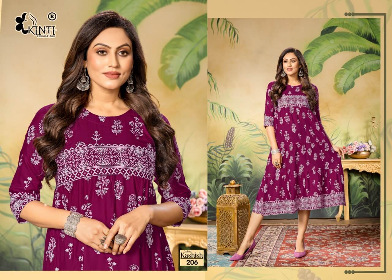 Kinti Kashish vol 2 A line Kurti Catalog collection 1