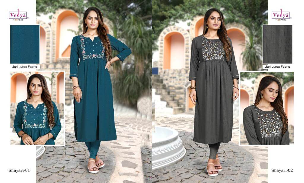 Vedya Shayari Casual Wear Kurti Catalog collection 3