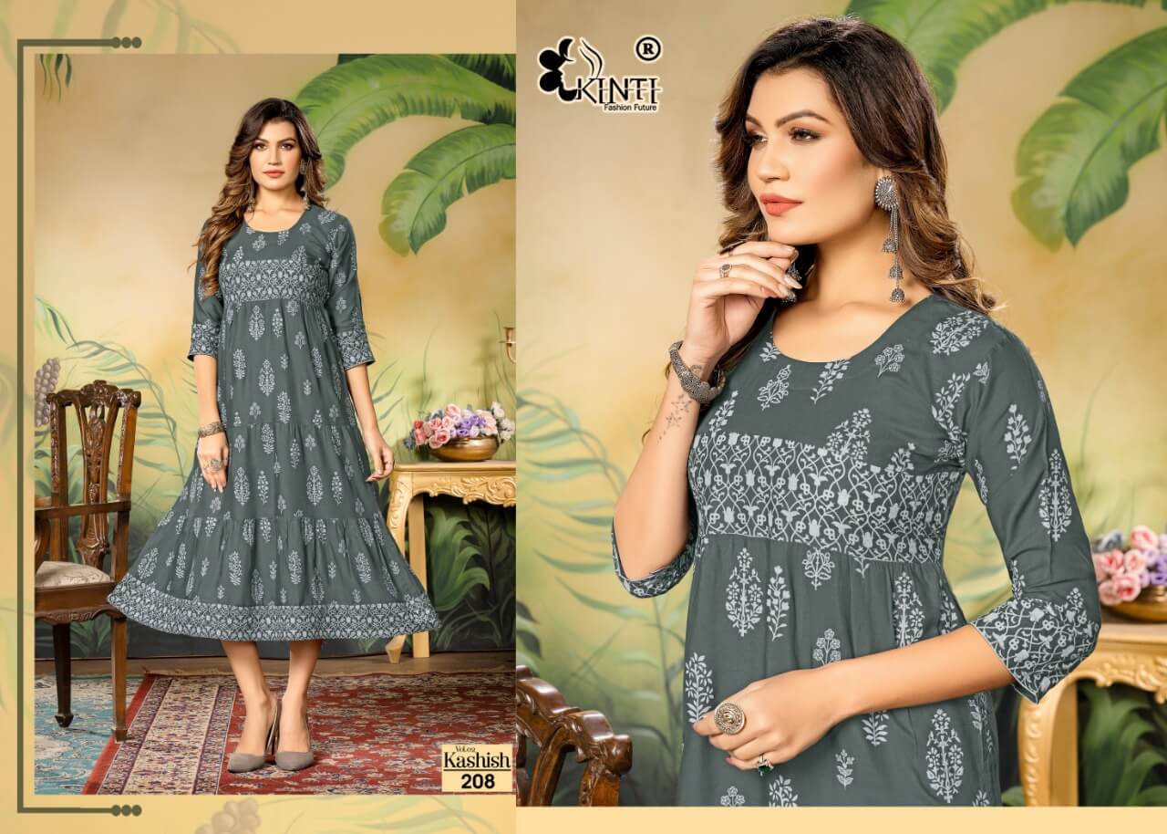 Kinti Kashish vol 2 A line Kurti Catalog collection 4