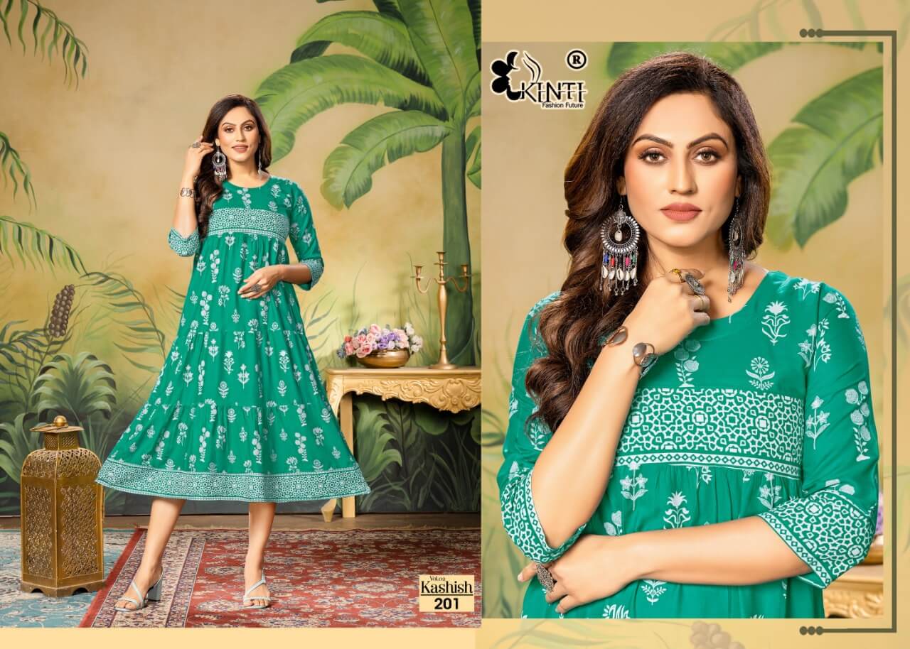 Kinti Kashish vol 2 A line Kurti Catalog collection 7