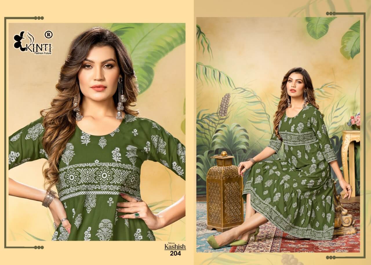 Kinti Kashish vol 2 A line Kurti Catalog collection 5