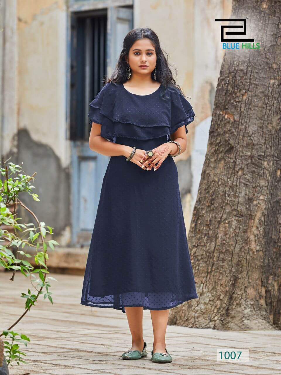 Blue Hills Charming Georgette Kurti Catalog collection 3