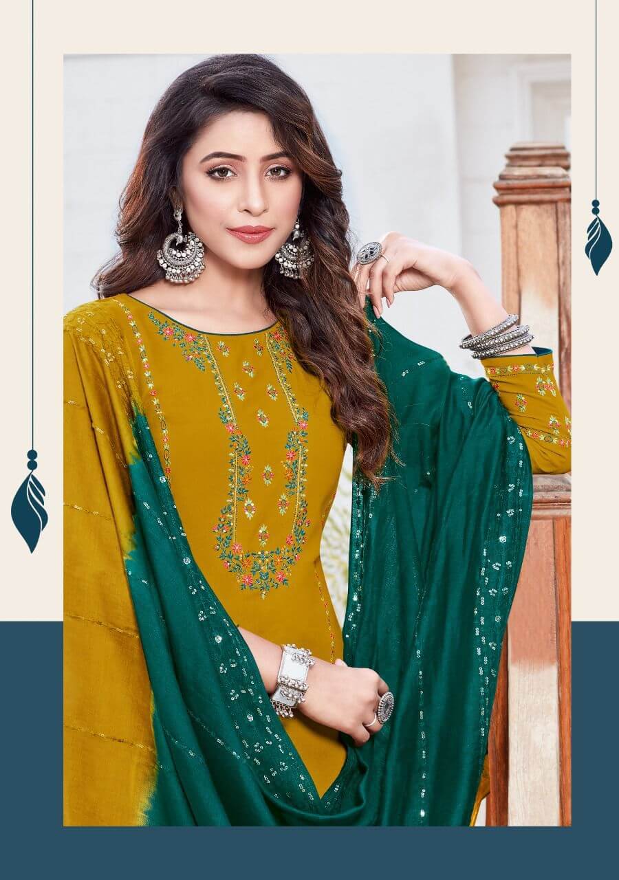 Ladies Flavour Pavitra vol 5 Churidar Salwar Suits Catalog collection 7