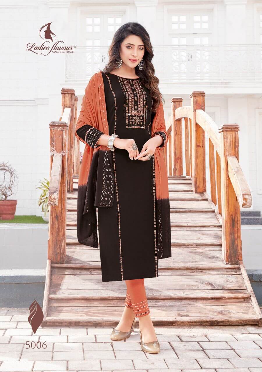 Ladies Flavour Pavitra vol 5 Churidar Salwar Suits Catalog collection 6