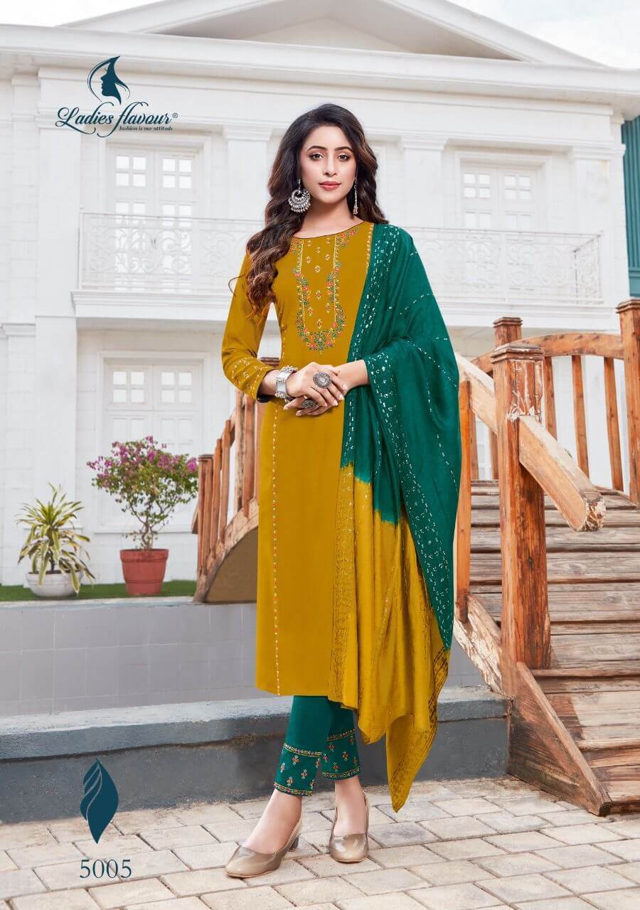 Ladies Flavour Pavitra vol 5 Churidar Salwar Suits Catalog collection 8