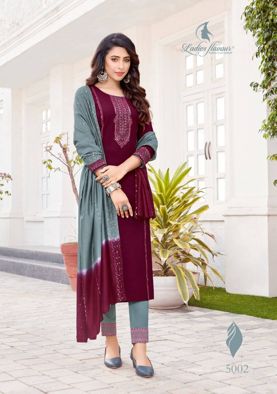 Ladies Flavour Pavitra vol 5 Churidar Salwar Suits Catalog collection 4