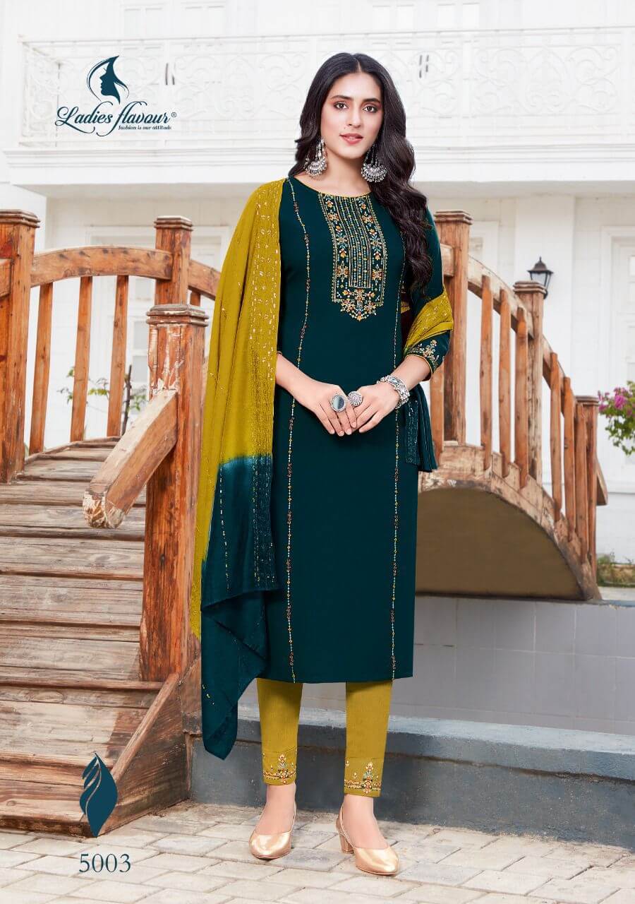 Ladies Flavour Pavitra vol 5 Churidar Salwar Suits Catalog collection 3